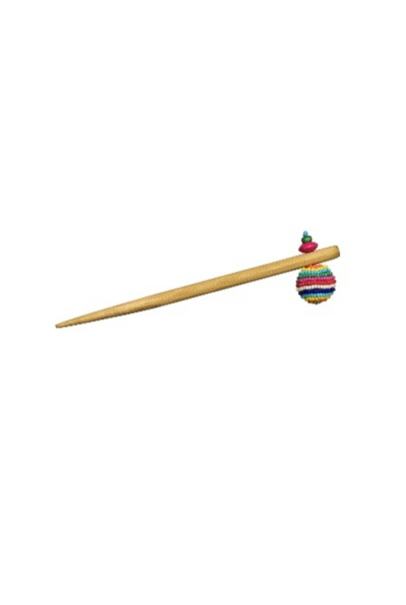 Women's Hair Stick - Beaded Ball - Bamboo/Beads